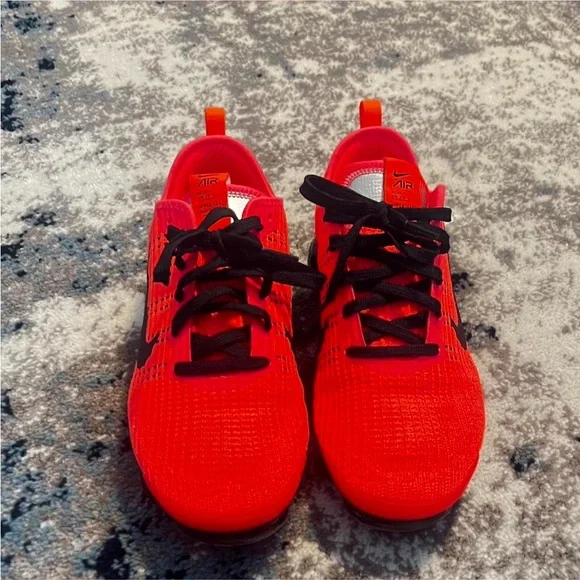 Nike Bright Red and Black Air Sneakers - Picture 2 of 5